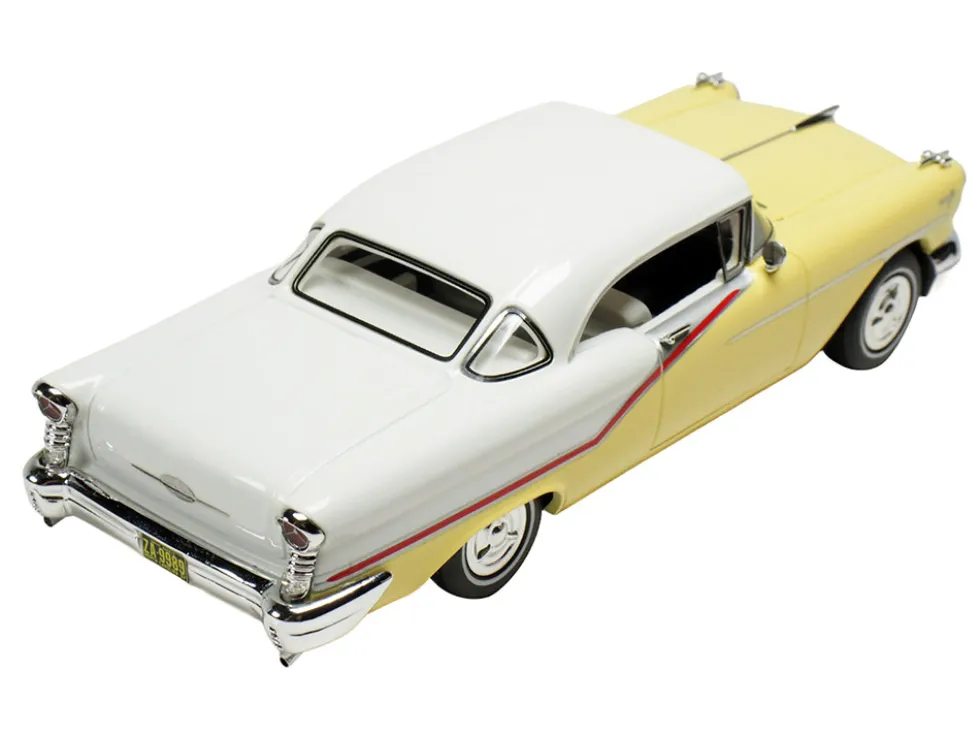 1957 Oldsmobile Starfire Coronado Yellow and Alcan White Limited Edition to 200 pieces Worldwide 1/43 Model Car by Goldvarg Collection
