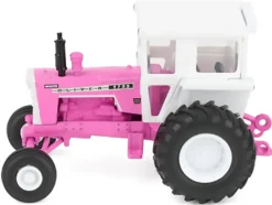 Oliver 1755 Wide Front Tractor with Cab Hot Pink and White 1/64 Diecast Model by SpecCast