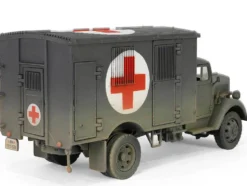 Opel Blitz Kfz 305 Ambulance Gray Weathered German Army Armoured Fighting Vehicle Series 1/32 Diecast Model Forces of Valor FOV-801101B
