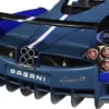 Pagani Huayra BC Blu Francia Candy Blue Carbon Accents 1/18 Model Car Autoart 78277