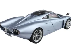 Pagani Huayra Codalunga Azzurro Sardegna Matt Blue Metallic with Black Top with DISPLAY CASE Limited Edition to 200 pieces Worldwide 1/18 Model Car by BBR