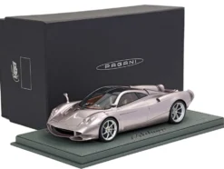 Pagani Huayra Codalunga Iridescent Bronzo Aymara Bronze Metallic with Black Top with DISPLAY CASE Limited Edition to 200 pieces Worldwide 1/18 Model Car by BBR