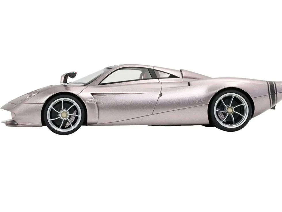 Pagani Huayra Codalunga Iridescent Bronzo Aymara Bronze Metallic with Black Top with DISPLAY CASE Limited Edition to 200 pieces Worldwide 1/18 Model Car by BBR