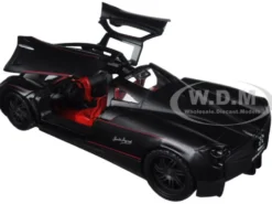 Pagani Huayra Matt Black 1/24 Diecast Model Car Motormax 79502