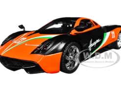 Pagani Huayra #23 Orange and Black with Stripes 