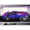 Pagani Huayra Pink and Purple Chrome "Custom Wrap" Series 1/24 Diecast Model Car by Motormax