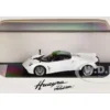 Pagani Huayra Roadster White Metallic with Black Top 1/64 Diecast Model Car by LCD Models