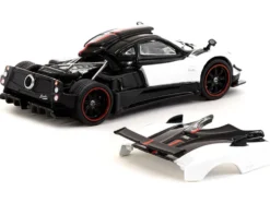 Pagani Zonda Cinque Bianco Benny White Black Global64 Series 1/64 Diecast Model Car Tarmac Works T64G-TL021-WH