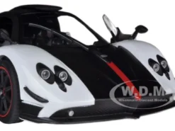 Pagani Zonda 5 Cinque White/Black 1/18 Diecast Car Model Motormax 79158