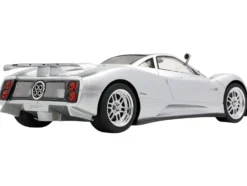 Pagani Zonda C12 Silver Metallic "VIN 001 20th Anniversary Restoration" with DISPLAY CASE Limited Edition to 199 pieces Worldwide 1/18 Model Car by BBR