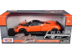 Pagani Zonda F Orange 1/24 Diecast Car Model Motormax 73369