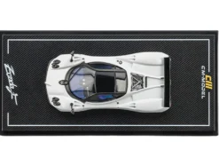 Pagani Zonda F Pearl White with Black Top 1/64 Diecast Model Car by CM Model