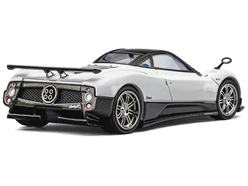 Pagani Zonda F Pearl White with Black Top 1/64 Diecast Model Car by CM Model
