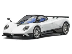 Pagani Zonda F Pearl White with Black Top 1/64 Diecast Model Car by CM Model