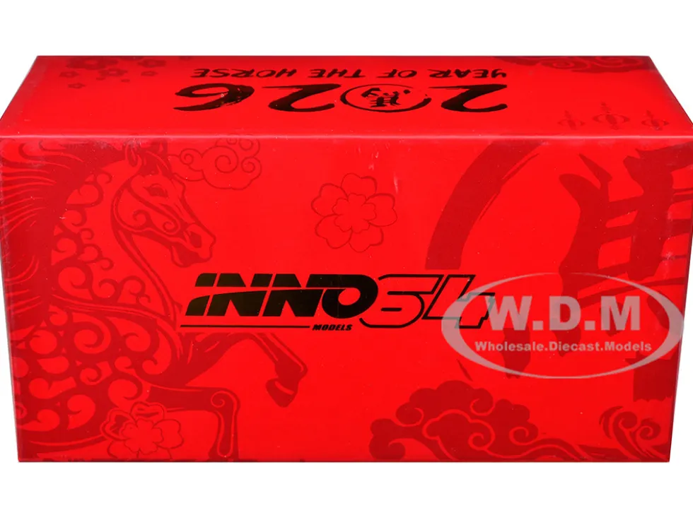 Pandem Rocket Bunny E30 "Year of the Horse - Chinese New Year 2026 Special Edition" Red Metallic with Graphics Limited Edition to 8888 pieces Worldwide 1/64 Diecast Model Car by Inno Models