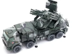 Pantsir S1 96K6 Self Propelled Air Defense Weapon System Tri Color Camouflage Russia s Armed Forces Armor Premium Series 1/72 Diecast Model Panzerkampf 12216PA