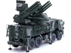 Pantsir S1 96K6 Self Propelled Air Defense Weapon System Tri Color Camouflage Russia s Armed Forces Armor Premium Series 1/72 Diecast Model Panzerkampf 12216PA