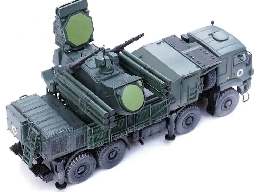 Pantsir S1 96K6 Self-Propelled Air Defense Weapon System "Ukraine War" Russian Army "Armor Premium" Series 1/72 Diecast Model by Panzerkampf