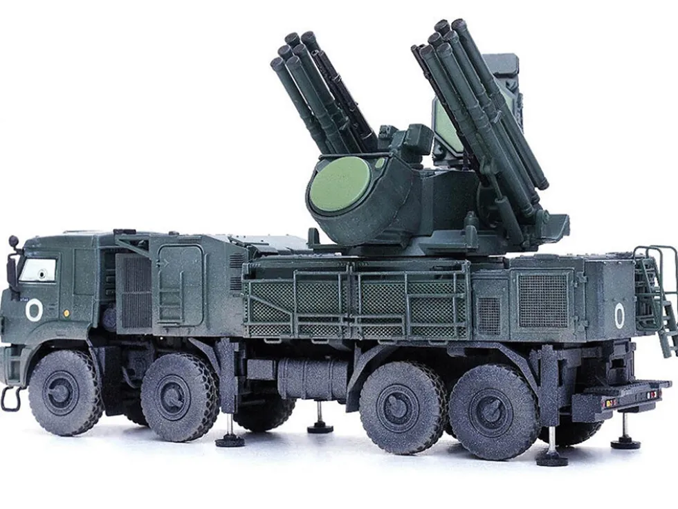 Pantsir S1 96K6 Self-Propelled Air Defense Weapon System "Ukraine War" Russian Army "Armor Premium" Series 1/72 Diecast Model by Panzerkampf