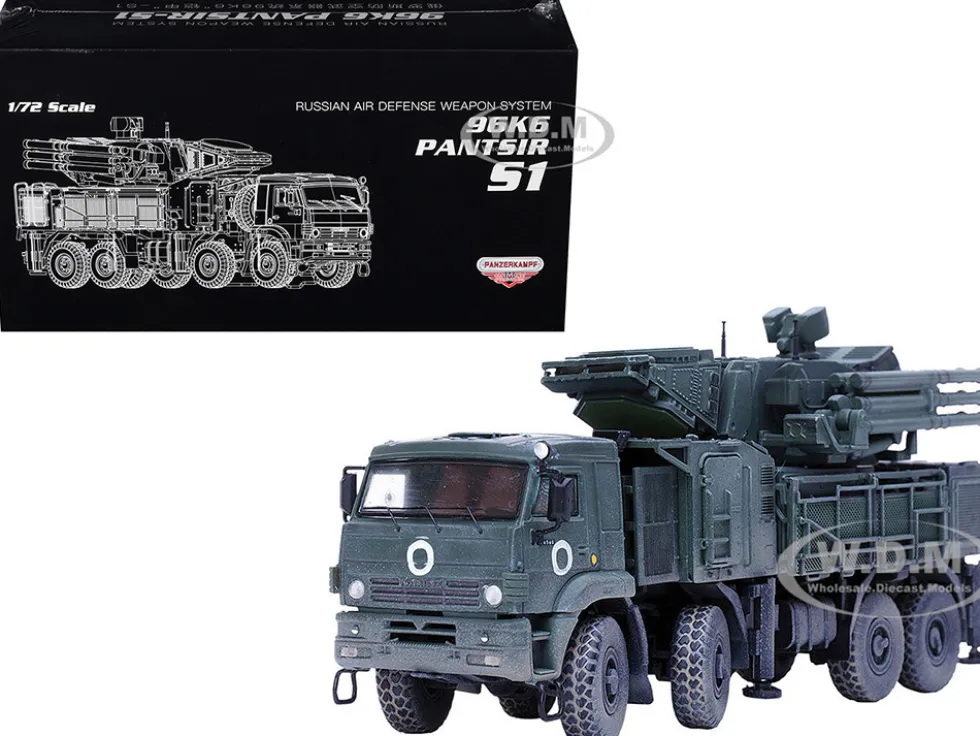 Pantsir S1 96K6 Self-Propelled Air Defense Weapon System "Ukraine War" Russian Army "Armor Premium" Series 1/72 Diecast Model by Panzerkampf