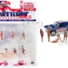 Patriot Girls 6 piece Diecast Figurines Set Limited Edition 4800 pieces Worldwide 1/64 Scale Models American Diorama 76498