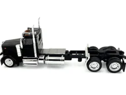 Peterbilt 589 2-Axel Day Cab Black 1/87 (HO) Plastic Model Car by HO Logistics