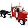 Peterbilt 589 3-Axel Day Cab Red 1/87 (HO) Plastic Model Car by HO Logistics