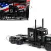 Peterbilt Custom Truck Black Out "POW-MIA You Are Not Forgotten" 1/32 Diecast Model by New Ray