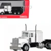 Peterbilt Long Tractor White 1/87 (HO) Plastic Model Car by Promotex