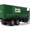 Peterbilt 567 Refuse Garbage Truck with 40 Yard Roll-Off Container "Waste Management" White and Green 1/34 Diecast Model by First Gear