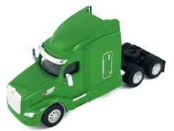 Peterbilt 579 Sleeper Cab Lime Green 1/87 (HO) Plastic Model Car by HO Logistics