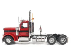 Peterbilt 589 Tandem-Axle Truck Tractor with Day Cab Legendary Red