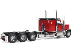 Peterbilt 589 Tridem-Axle Legendary Package Truck Tractor with 58" Sleeper Legendary Red "Transport Series" 1/32 Diecast Model by Diecast Masters