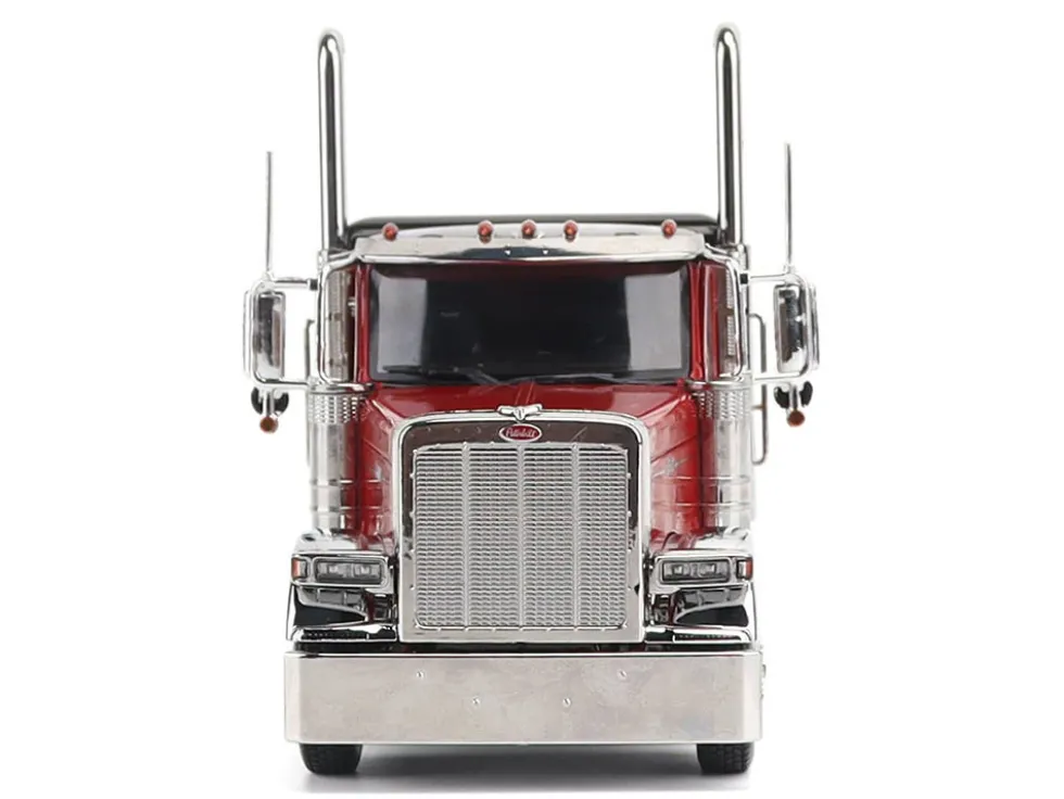 Peterbilt 589 Tridem-Axle Legendary Package Truck Tractor with 58" Sleeper Legendary Red "Transport Series" 1/32 Diecast Model by Diecast Masters