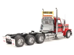 Peterbilt 589 Tridem-Axle Truck Tractor with Day Cab Legendary Red