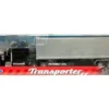Peterbilt 379 Truck Black with Silver Container "Transporter" Series 1/32 Diecast Model by Welly