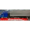 Peterbilt 379 Truck Blue Metallic with Silver Container "Transporter" Series 1/32 Diecast Model by Welly