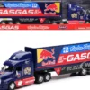 Peterbilt 387 Truck Dark Blue Red Bull Troy Lee Designs GASGAS 1/32 Diecast Model New Ray 11053