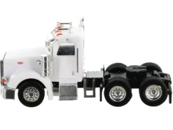 Peterbilt 367 Truck Tractor with Day Cab White and Articulated Tank Trailer