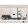 Peterbilt 389 Truck Tractor with Sleeper Cab White 1/87 (HO) Plastic Model Car by HO Logistics