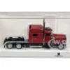 Peterbilt 389 Truck Tractor with Sleeper Cab Red Metallic 1/87 (HO) Plastic Model Car by HO Logistics
