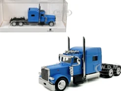 Peterbilt 389 Truck Tractor with Sleeper Cab Baby Blue 1/87 (HO) Plastic Model Car by HO Logistics