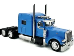 Peterbilt 389 Truck Tractor with Sleeper Cab Baby Blue 1/87 (HO) Plastic Model Car by HO Logistics