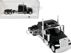 Peterbilt 589 Truck with 72 Inch Sleeper Black 1/87 (HO) Plastic Model Car by HO Logistics