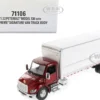 Peterbilt 536 Truck with Supreme Signature Van Body Red Metallic Transport Series 1/32 Diecast Model Diecast Masters 71106
