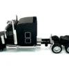Peterbilt 589 with Stand Up Sleeper Cab Black 1/87 (HO) Plastic Model Car by HO Logistics