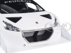 2013 Peugeot 208 T16 Pikes Peak Race Car Plain White Version 1/18 Model Car Autoart 81355