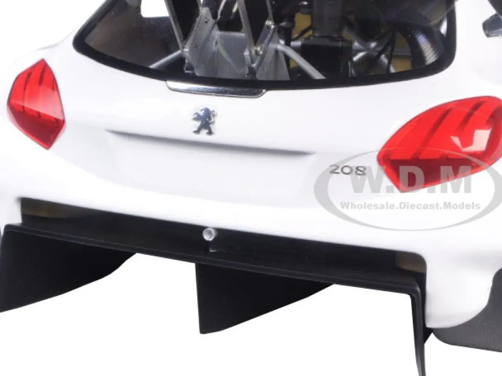 2013 Peugeot 208 T16 Pikes Peak Race Car Plain White Version 1/18 Model Car Autoart 81355