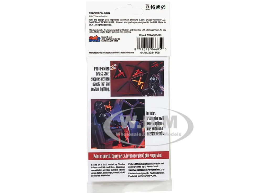 Photoetch Set for "Star Wars: A New Hope" Tie Fighter Kit 1/32 Scale by AMT