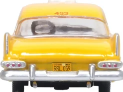 1959 Plymouth Belvedere Taxi Yellow Tanner Yellow Cab Co 1/87 (HO) Scale Diecast Model Car Oxford Diecast 87PS59002